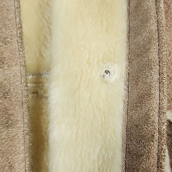 Vintage Cabin Core Leather P.B.D. Coat Shearling Rancher Marlboro - Picture 14 of 16